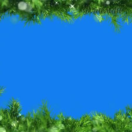 исход Новогодняя зеленая рамка на хромакее_0-39